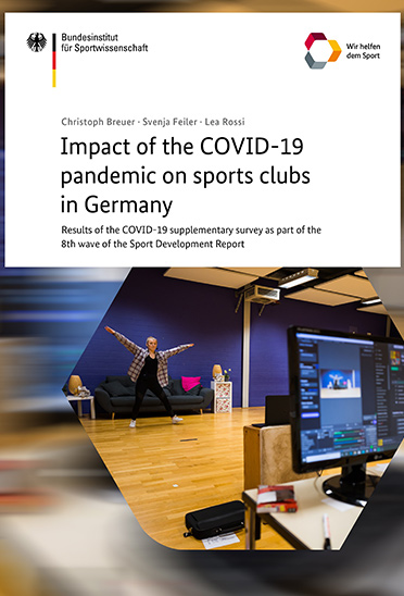The picture shows the cover of the book "Impact of the COVID-19 pandemic on sports clubs in Germany".