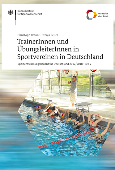 Das Bild zeigt das Cover der Publikation "Sportentwicklungsbericht für Deutschland 2017/2018 Teil 2"