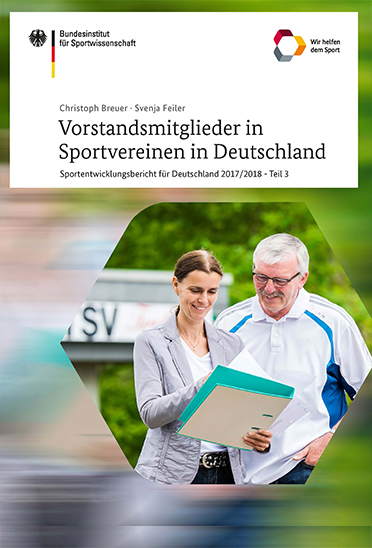 Das Bild zeigt das Cover der Publikation "Sportentwicklungsbericht für Deutschland 2017/2018 Teil 3"